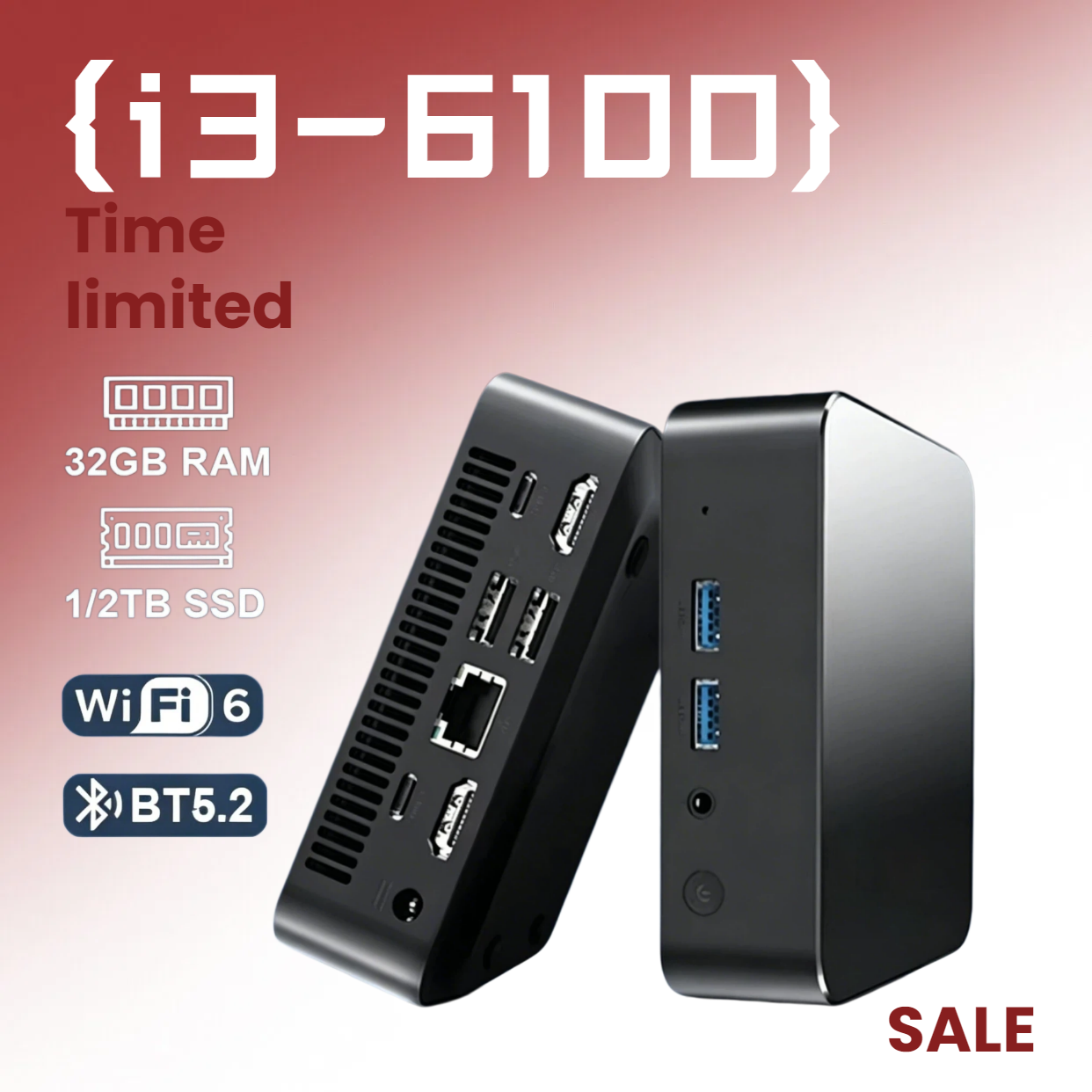 Mini Pc Windows - Intel Core i3 6100 MINI PC