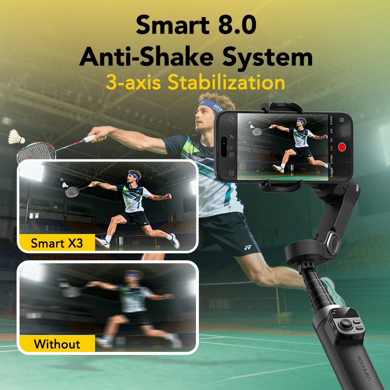 AOCHUAN Smart X3 360° Pan Rota - Auto Tracking Tripod のレビューと価格