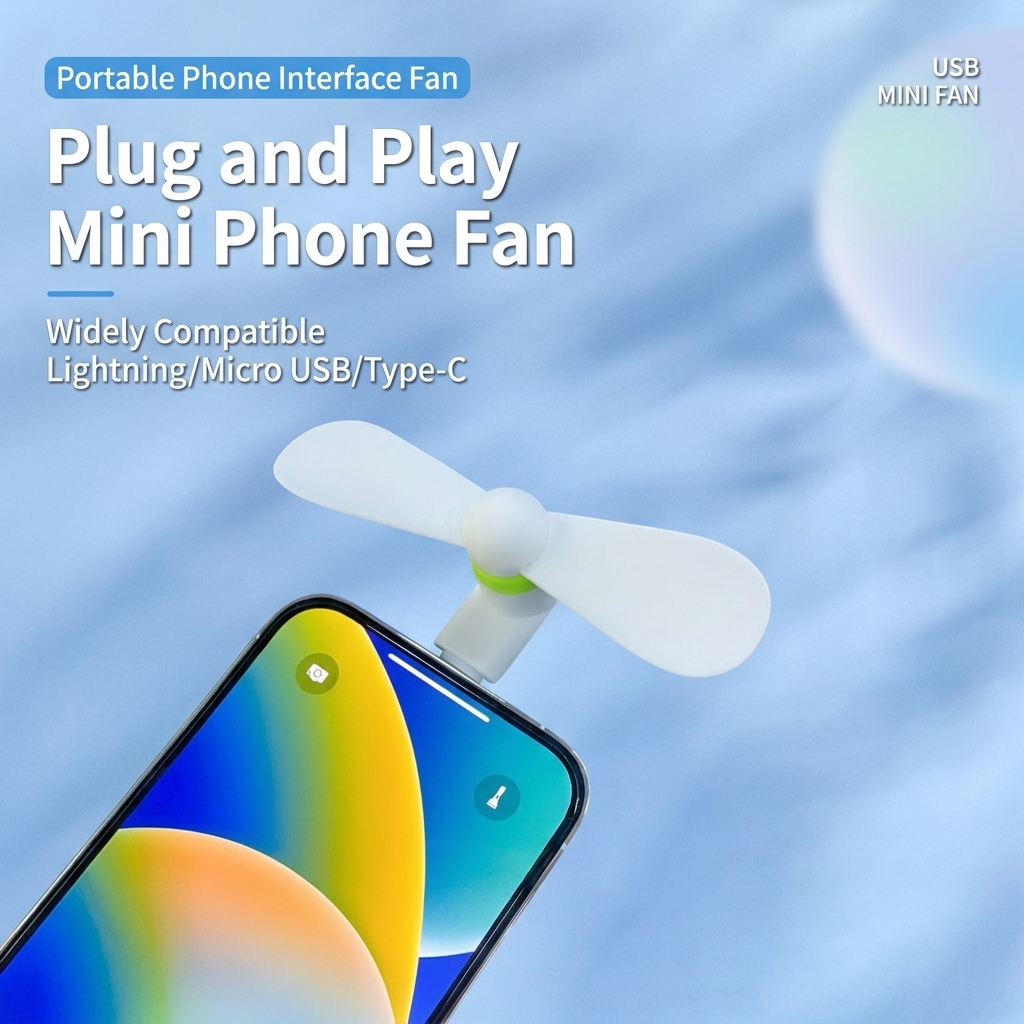 1 PCS Type C Mini Phone Fan Po - Electronics Gadgets Sale のレビューと価格