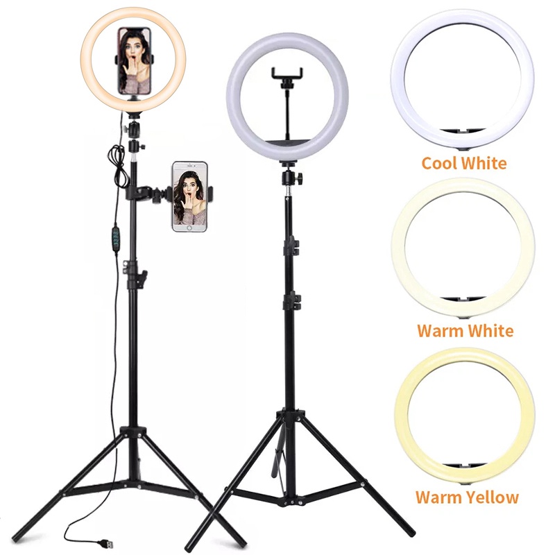 6/10/12 Inch LED Selfie Ring L - Auto Tracking Tripod のレビューと価格