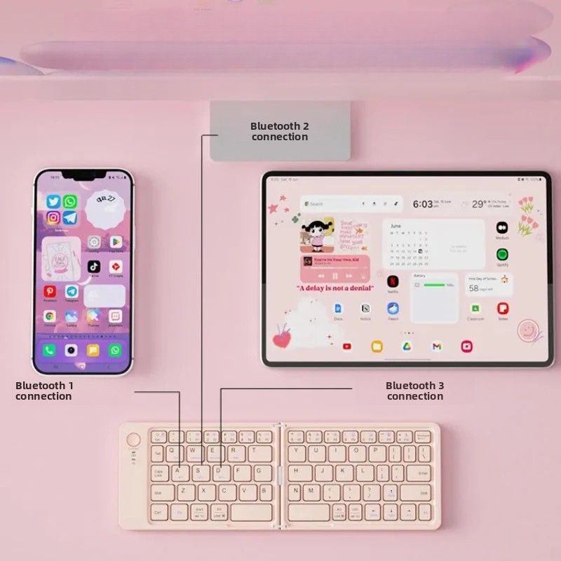 Bluetooth Wireless Foldable Ke - Wireless Keyboard Mini のレビューと価格