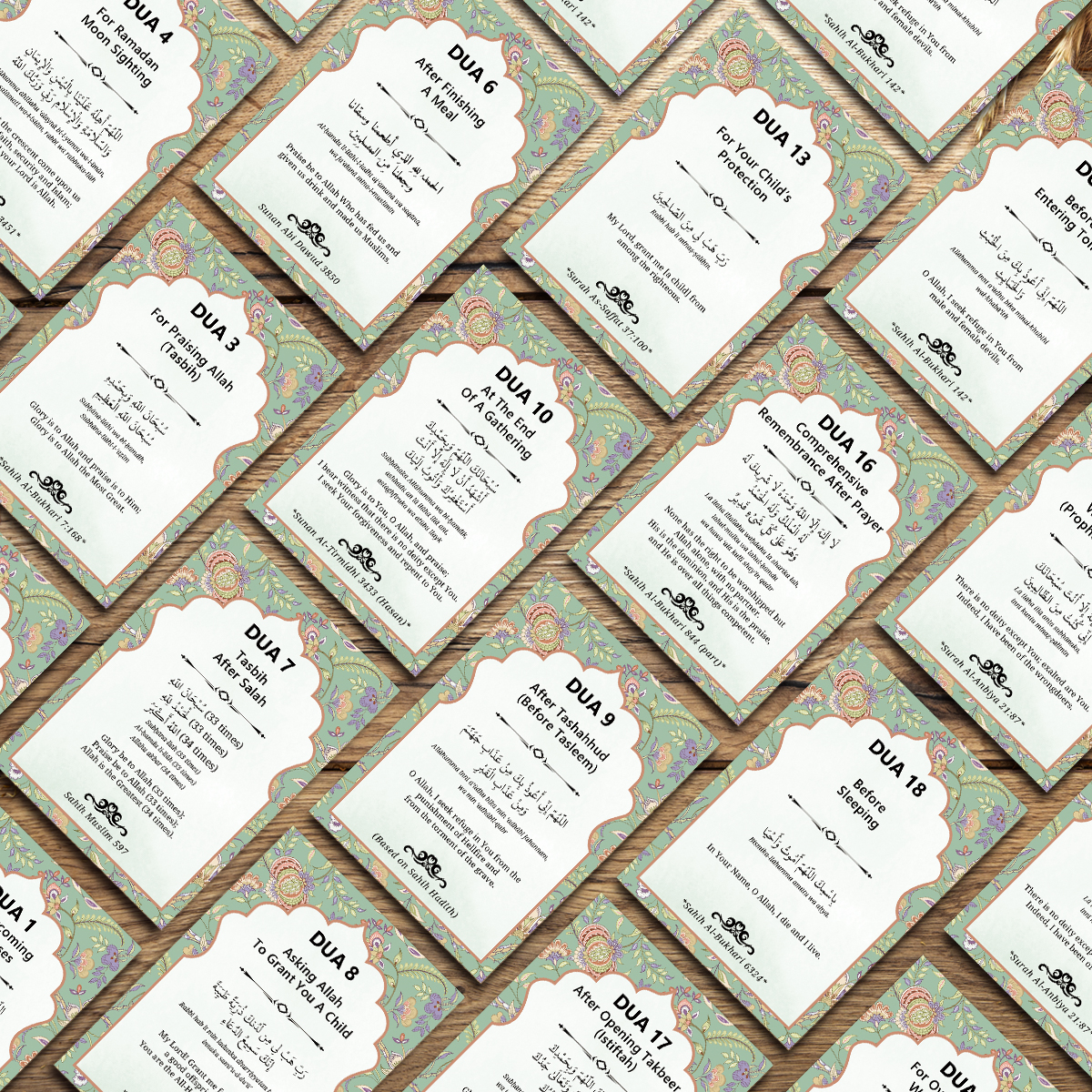 51pcs Islamic Dua Prayer Flash - Gadget Q のレビューと価格