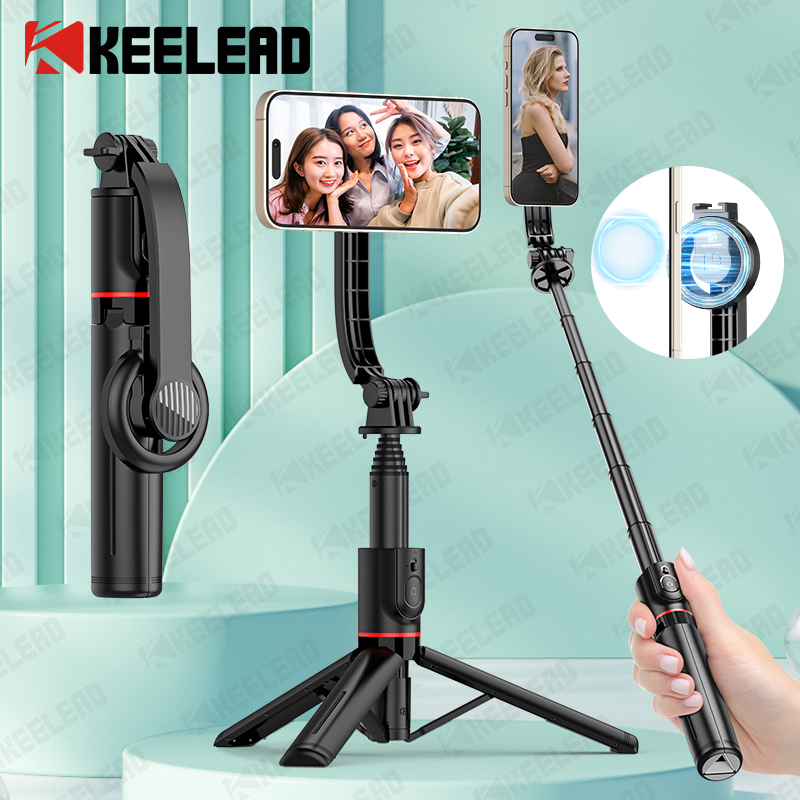 KEELEAD Magnetic Selfie Stick  - Auto Tracking Tripod のレビューと価格