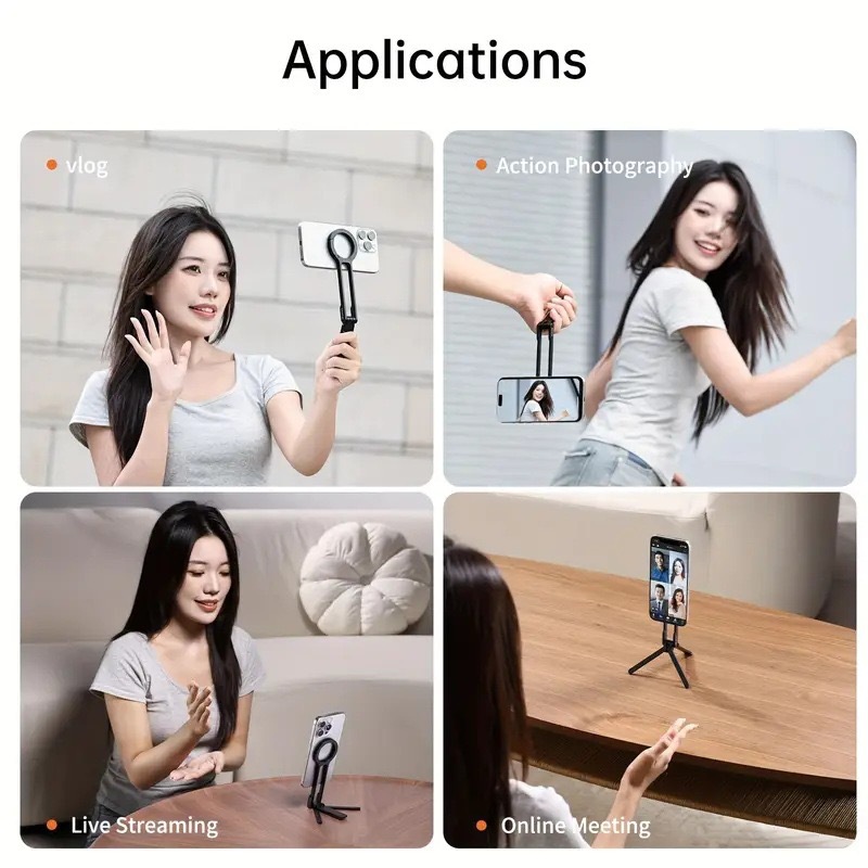 Magnetic Ring Plastic Phone Ho - Auto Tracking Tripod のレビューと価格