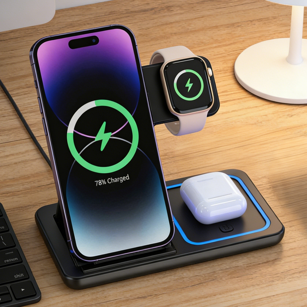 Foldable 3 in 1 Wireless Charg - Portable Wifi Hotspot のレビューと価格