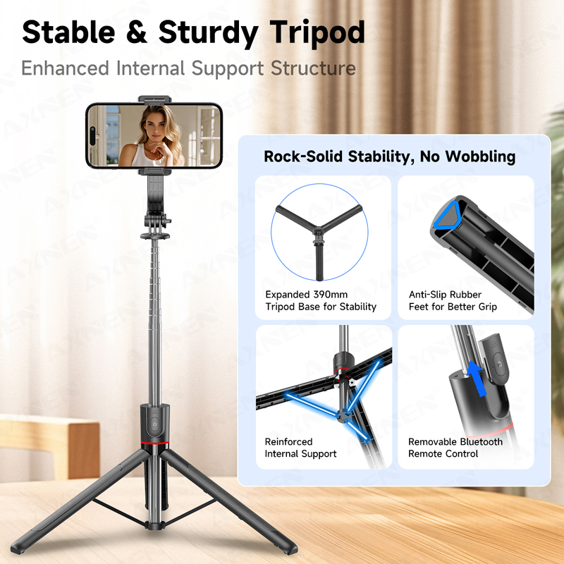 AXNEN F15 Extendable Selfie St - Auto Tracking Tripod のレビューと価格
